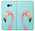 W3708 Pink Flamingo Hard Case and Leather Flip Case For Samsung Galaxy A5 (2017)