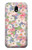 W3688 Floral Flower Art Pattern Hard Case and Leather Flip Case For Samsung Galaxy J7 (2017) EU Version