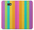 W3678 Colorful Rainbow Vertical Hard Case and Leather Flip Case For Samsung Galaxy J7 Prime (SM-G610F)