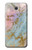 W3717 Rose Gold Blue Pastel Marble Graphic Printed Hard Case and Leather Flip Case For Samsung Galaxy J7 Prime (SM-G610F)