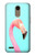 W3708 Pink Flamingo Hard Case and Leather Flip Case For LG K10 (2018), LG K30