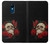 W3753 Dark Gothic Goth Skull Roses Hard Case and Leather Flip Case For LG K8 (2018)