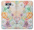 W3705 Pastel Floral Flower Hard Case and Leather Flip Case For LG G6