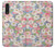 W3688 Floral Flower Art Pattern Hard Case and Leather Flip Case For LG Velvet