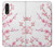 W3707 Pink Cherry Blossom Spring Flower Hard Case and Leather Flip Case For LG Velvet