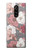 W3716 Rose Floral Pattern Hard Case and Leather Flip Case For Sony Xperia 1