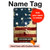 W2349 Old American Flag Tablet Hard Case For iPad mini 4, iPad mini 5, iPad mini 5 (2019)