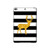 W2794 Black and White Striped Deer Gold Sparkles Tablet Hard Case For iPad mini 4, iPad mini 5, iPad mini 5 (2019)