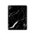 W2895 Black Marble Graphic Printed Tablet Hard Case For iPad Pro 11 (2021,2020,2018, 3rd, 2nd, 1st)