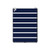 W2767 Navy White Striped Tablet Hard Case For iPad Pro 12.9 (2015,2017)