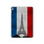 W2859 Vintage France Flag Eiffel Tower Tablet Hard Case For iPad Air 2, iPad 9.7 (2017,2018), iPad 6, iPad 5