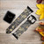 CA0393 Black Blossoming Almond Tree Van Gogh Silicone & Leather Smart Watch Band Strap For Apple Watch iWatch