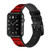 CA0505 Biohazards Virus Red Alert Silicone & Leather Smart Watch Band Strap For Apple Watch iWatch