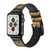 CA0686 Gustav Klimt Birch Forest Silicone & Leather Smart Watch Band Strap For Apple Watch iWatch