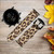 CA0241 Leopard Pattern Graphic Printed Silicone & Leather Smart Watch Band Strap For Fossil Smartwatch