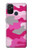 W2525 Pink Camo Camouflage Hard Case and Leather Flip Case For OnePlus Nord N100