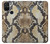 W2703 Snake Skin Texture Graphic Printed Hard Case and Leather Flip Case For OnePlus Nord N100