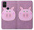 W3269 Pig Cartoon Hard Case and Leather Flip Case For OnePlus Nord N100