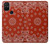 W3355 Bandana Red Pattern Hard Case and Leather Flip Case For OnePlus Nord N100