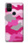 W2525 Pink Camo Camouflage Hard Case and Leather Flip Case For OnePlus Nord N10 5G