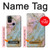 W3717 Rose Gold Blue Pastel Marble Graphic Printed Hard Case and Leather Flip Case For OnePlus Nord N10 5G
