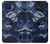 W2959 Navy Blue Camo Camouflage Hard Case and Leather Flip Case For Motorola One 5G