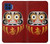 W3023 Japan Good Luck Daruma Doll Hard Case and Leather Flip Case For Motorola One 5G