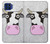 W3257 Cow Cartoon Hard Case and Leather Flip Case For Motorola One 5G