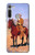 W0772 Cowboy Western Hard Case and Leather Flip Case For Motorola Moto G8