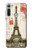 W2108 Eiffel Tower Paris Postcard Hard Case and Leather Flip Case For Motorola Moto G8