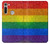 W2683 Rainbow LGBT Pride Flag Hard Case and Leather Flip Case For Motorola Moto G8