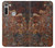 W2714 Rust Steel Texture Graphic Printed Hard Case and Leather Flip Case For Motorola Moto G8