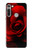 W2898 Red Rose Hard Case and Leather Flip Case For Motorola Moto G8