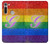 W2899 Rainbow LGBT Gay Pride Flag Hard Case and Leather Flip Case For Motorola Moto G8