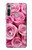 W2943 Pink Rose Hard Case and Leather Flip Case For Motorola Moto G8