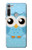 W3029 Cute Blue Owl Hard Case and Leather Flip Case For Motorola Moto G8