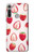 W3481 Strawberry Hard Case and Leather Flip Case For Motorola Moto G8