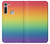 W3698 LGBT Gradient Pride Flag Hard Case and Leather Flip Case For Motorola Moto G8