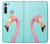 W3708 Pink Flamingo Hard Case and Leather Flip Case For Motorola Moto G8