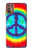 W1870 Tie Dye Peace Hard Case and Leather Flip Case For Motorola Moto G9 Plus