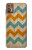 W3033 Vintage Wood Chevron Graphic Printed Hard Case and Leather Flip Case For Motorola Moto G9 Plus