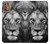 W3372 Lion Face Hard Case and Leather Flip Case For Motorola Moto G9 Plus