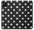 W2299 Black Polka Dots Hard Case and Leather Flip Case For Samsung Galaxy A42 5G