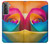 W1671 Rainbow Colorful Rose Hard Case and Leather Flip Case For Samsung Galaxy S21 5G