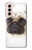 W1852 Pug Dog Hard Case and Leather Flip Case For Samsung Galaxy S21 5G