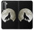 W1981 Wolf Howling at The Moon Hard Case and Leather Flip Case For Samsung Galaxy S21 5G