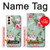 W2178 Flower Floral Art Painting Hard Case and Leather Flip Case For Samsung Galaxy S21 5G