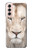 W2399 White Lion Face Hard Case and Leather Flip Case For Samsung Galaxy S21 5G