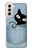 W2641 Pocket Black Cat Hard Case and Leather Flip Case For Samsung Galaxy S21 5G