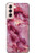 W3052 Pink Marble Graphic Printed Hard Case and Leather Flip Case For Samsung Galaxy S21 5G